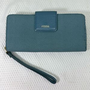 Fossil wallet Pebble Blue Leather